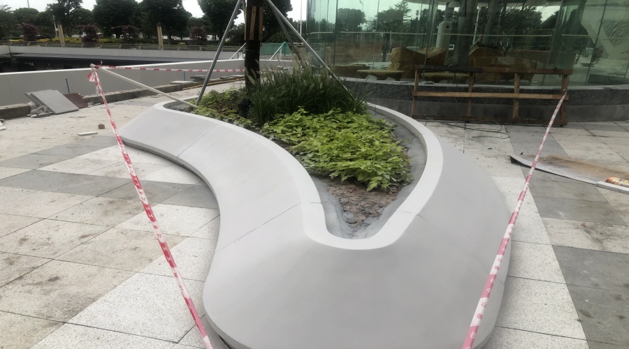 贊！東莞石馬河公園GRC坐凳定制選擇飾紀上品