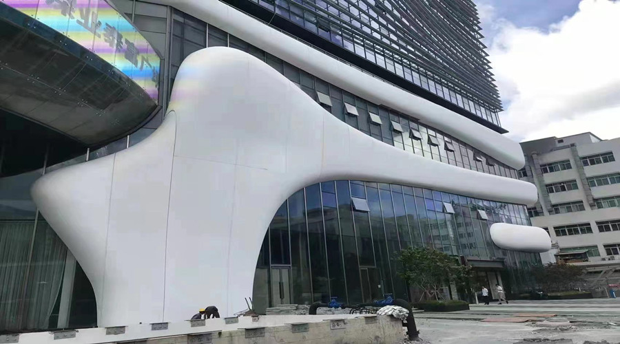 廣州民航技術(shù)學(xué)院GRC門頭定制向飾紀上品下單