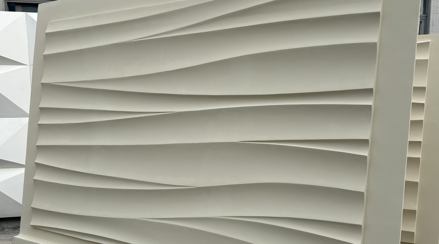 GRC廠家介紹GRC波浪幕墻板流動的建筑美學與結構性能