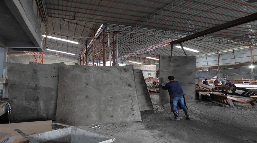 GRC外墻板生產中