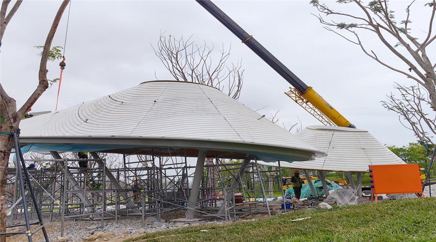 三亞海棠灣UHPC預制構件遮陽立面掛板項目 三亞海棠灣UHPC預制構件遮陽立面掛板項目