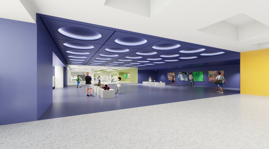 深圳媽灣九年一貫制學校GRG吊頂工程 深圳媽灣九年一貫制學校GRG吊頂工程