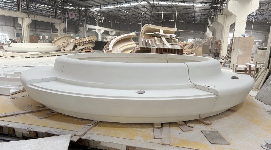 UHPC水磨石坐凳 UHPC水磨石坐凳